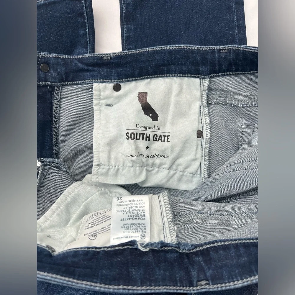 AG Adriano Goldschmied The Prima Crop Jeans Women's Size: 26 Blue Mid Rise - Picture 9 of 16